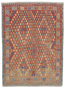Kelim Afghan Old Stil Teppich 155X197 Braun/Dunkelrot Wolle, Afghanistan Carpetvista