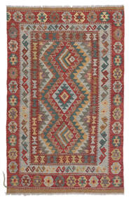  97X150 Kilim Afghan Old Style Rug Dark Red/Brown Afghanistan Carpetvista
