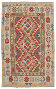  Kilim Afghan Old Style Tappeto 100X157 Di Lana Marrone/Arancione Piccolo Carpetvista