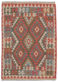 100X150 Tapete Oriental Kilim Afegão Old Style Castanho/Vermelho Escuro (Lã, Afeganistão) Carpetvista