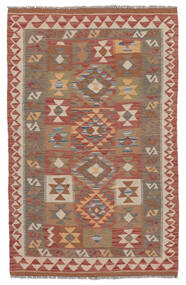 Kilim Afghan Old Style Rug 100X154 Brown/Dark Red Wool, Afghanistan Carpetvista