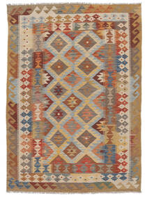  122X167 Pequeno Kilim Afegão Old Style Tapete Lã, Carpetvista