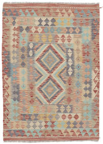  Kelim Afghan Old Style Matot 106X150 Ruskea/Tummanvihreä Carpetvista