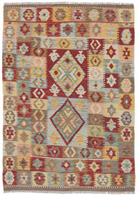 Kilim Afghan Old Style Rug 103X150 Brown/Orange Wool, Afghanistan Carpetvista