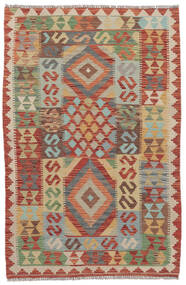 100X153 Tappeto Orientale Kilim Afghan Old Style Rosso Scuro/Verde (Lana, Afghanistan) Carpetvista