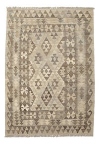  Kilim Afghan Old Style Tappeto 125X175 Di Lana Arancione/Marrone Piccolo Carpetvista
