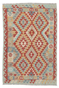  Kelim Afghan Old Stil Teppich 100X150 Dunkelrot/Grün Carpetvista