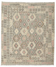 213X244 Kilim Afghan Old Style Rug Oriental Orange/Brown (Wool, Afghanistan) Carpetvista