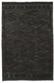 絨毯 キリム Ariana 156X230 ブラック (ウール, アフガニスタン)
