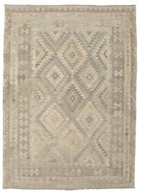  Orientalsk Kelim Afghan Old Style Tæppe 173X234 Orange/Beige Uld, Afghanistan Carpetvista