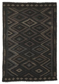173X249 絨毯 キリム アフガン オールド スタイル オリエンタル ブラック (ウール, アフガニスタン) Carpetvista