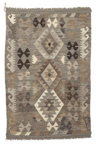 Kilim Modern Rug 100X152 Brown/Orange Wool, Afghanistan Carpetvista