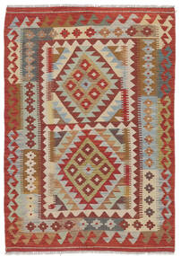 Kelim Afghan Old Stil Teppich 106X152 Dunkelrot/Braun Wolle, Afghanistan Carpetvista