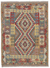 106X143 Alfombra Kilim Afghan Old Style Oriental Marrón/Naranja (Lana, Afganistán) Carpetvista
