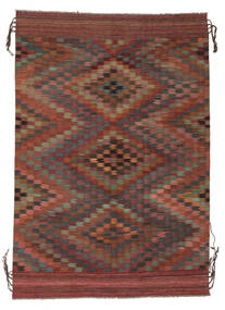 絨毯 キリム Ariana 174X250 ダークレッド/ブラック (ウール, アフガニスタン)