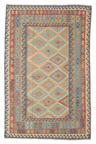  Kilim Afegão Old Style Tapete 165X255 Lã Castanho/Verde Carpetvista