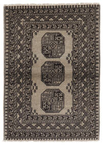 107X150 Afghan Fine Vloerkleed Oosters Zwart/Bruin (Wol, Afghanistan) Carpetvista