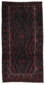 180X343 絨毯 オリエンタル バルーチ 廊下 カーペット ブラック (ウール, アフガニスタン) Carpetvista