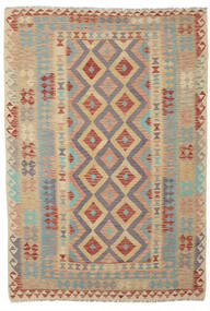 Kelim Afghan Old Stil Teppich 163X245 Braun/Orange Wolle, Afghanistan Carpetvista