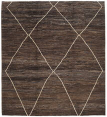 絨毯 Berber スタイル 258X287 ブラック/茶色 大きな (ウール, アフガニスタン)
