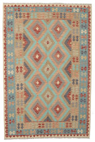 165X245 Kelim Afghan Old Style Tæppe Orientalsk Brun/Grøn (Uld, Afghanistan) Carpetvista