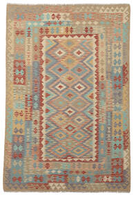 Kilim Afghan Old Style Rug 165X250 Brown/Green Wool, Afghanistan Carpetvista