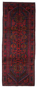 144X380 Dywan Orientalny Beludż Chodnikowy Czarny/Ciemnoczerwony (Wełna, Afganistan) Carpetvista