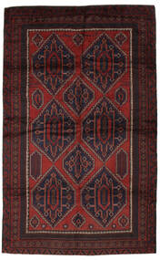 218X350 絨毯 オリエンタル バルーチ ブラック/ダークレッド (ウール, アフガニスタン) Carpetvista