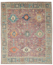 絨毯 ウサク Design 241X302 茶色/ダークレッド (ウール, アフガニスタン)