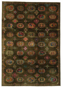  Oriental Kazak Ariana Rug 209X300 Black/Brown Wool, Afghanistan Carpetvista