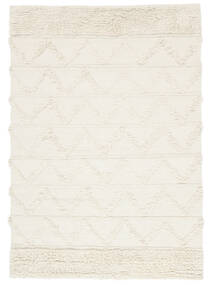 Capri 140X200 Pequeno Branco Creme Tapete Lã
