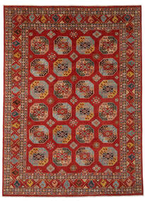  246X337 Kazak Fine Teppe Mørk Rød/Svart Afghanistan Carpetvista