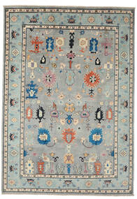  197X281 Medaillon Kazak Fine Teppich Wolle, Carpetvista