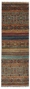  Shabargan Rug 80X251 Wool Brown/Black Small Carpetvista