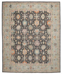  367X452 Oushak Design Rug Brown/Orange Afghanistan Carpetvista