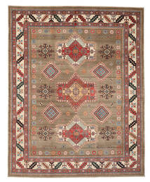 242X302 絨毯 オリエンタル カザック Fine 茶色/ダークレッド (ウール, アフガニスタン) Carpetvista