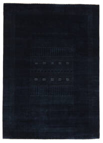 174X244 Tapis Gabbeh Loribaft Moderne Noir (Laine, Inde) Carpetvista