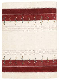 絨毯 Loribaf ルーム 143X200 ベージュ/ダークレッド (ウール, インド)