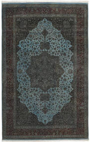 Keshan Indo Wool/Viscos Rug 192X301 Black/Dark Blue India Carpetvista