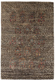 Gabbeh Loribaft Teppich 167X245 Braun/Schwarz Wolle, Indien Carpetvista