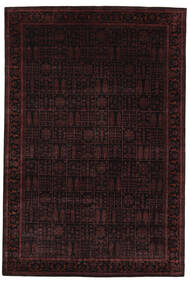 絨毯 ギャッベ Loribaft 200X298 ブラック (ウール, インド)