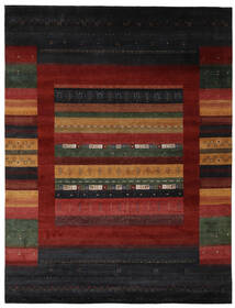 Gabbeh Loribaft Rug 270X355 Black/Dark Red Large Wool, India Carpetvista