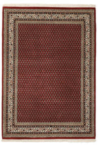 144X204 Mir Indo Rug Oriental Black/Dark Red (Wool, India) Carpetvista