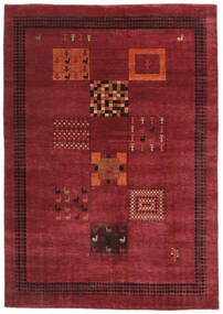Gabbeh Loribaft Rug 198X283 Dark Red/Black Wool, India Carpetvista