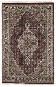 122X185 絨毯 オリエンタル タブリーズ Royal ブラック/茶色 (ウール, インド) Carpetvista