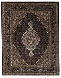 237X301 Tabriz Royal Matta Orientalisk Svart/Brun (Ull, Indien) Carpetvista