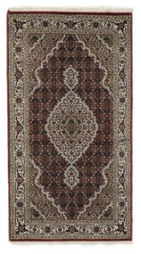 90X168 絨毯 タブリーズ Royal オリエンタル ブラック/茶色 (ウール, インド) Carpetvista
