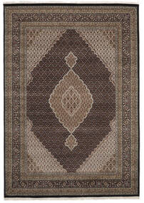  Oriental Tabriz Royal Rug 253X356 Brown/Black Large Wool, India Carpetvista