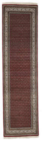  Orientalisk Mir Indisk 80X301 Hallmatta Brun/Svart Ull, Indien Carpetvista
