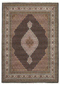  Orientalischer Täbriz Royal Teppich 244X342 Braun/Schwarz Wolle, Indien Carpetvista